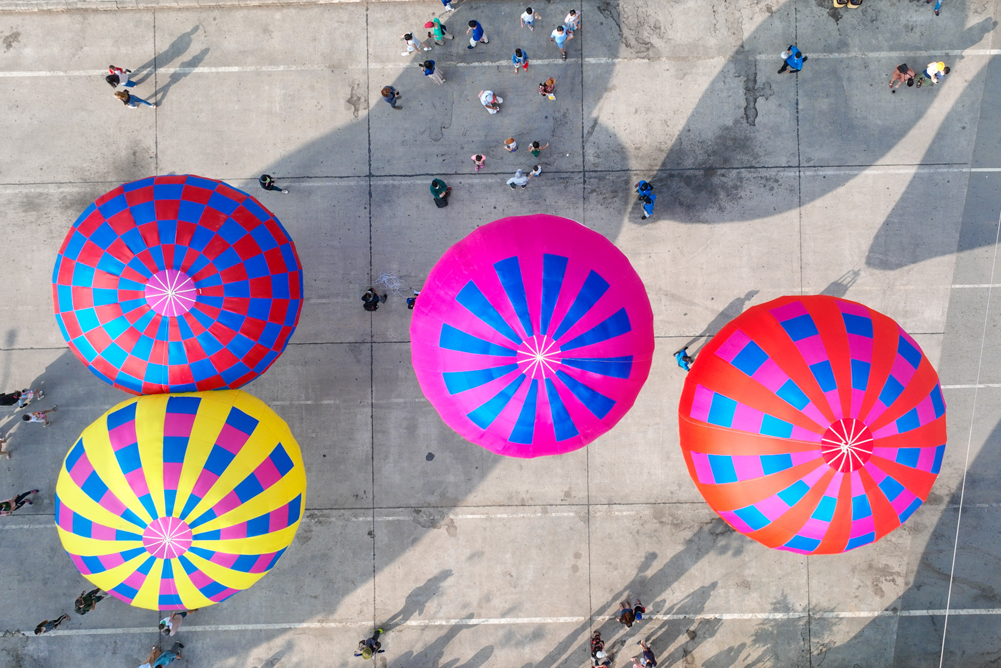 Hot air balloons colorful