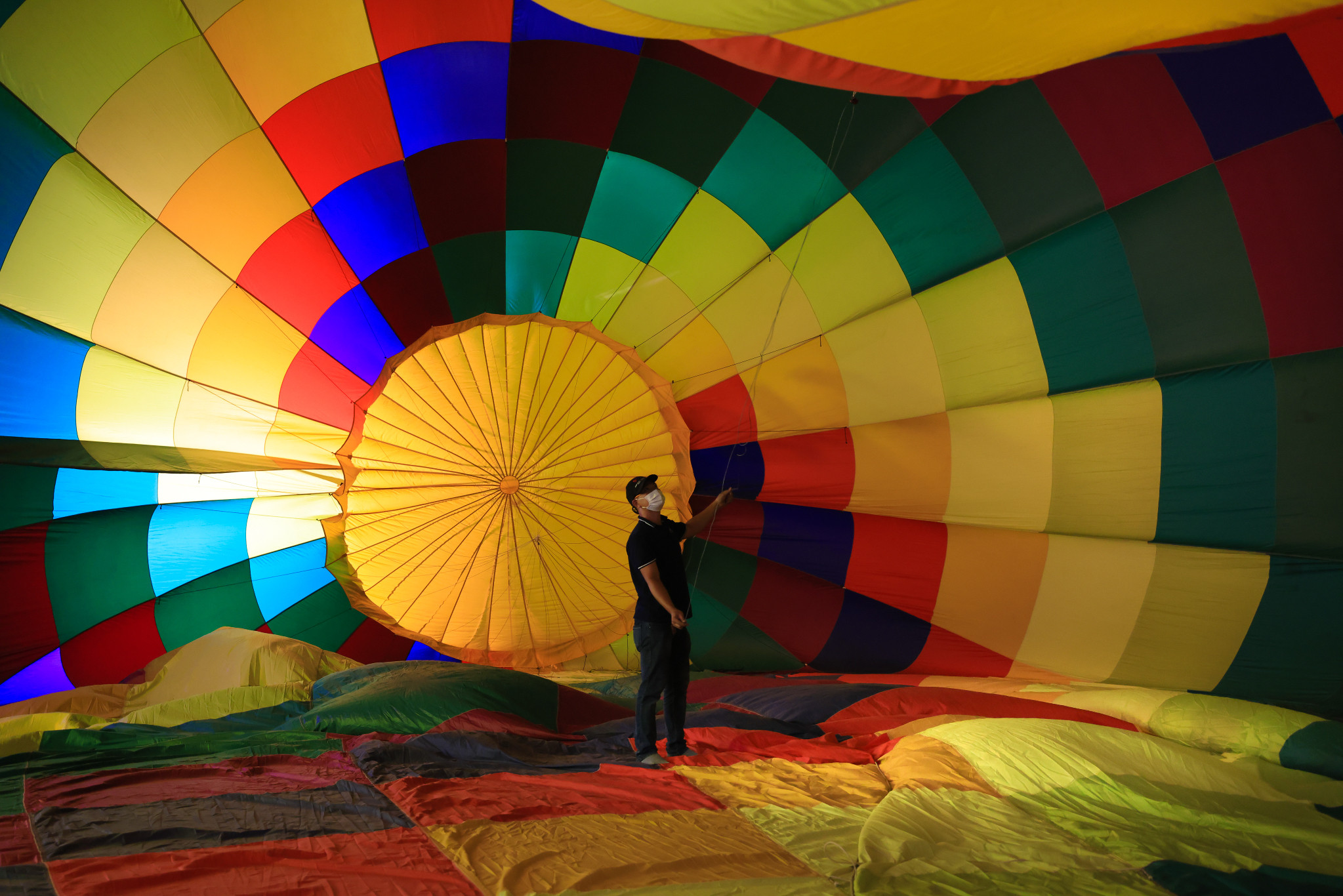 inside hot air balloons